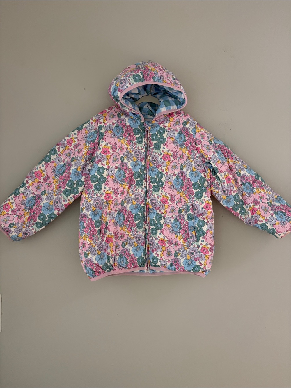 NWOT Poppy Kids Co. Floral Puffer Jacket